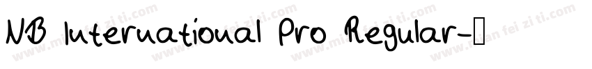 NB International Pro Regular字体转换